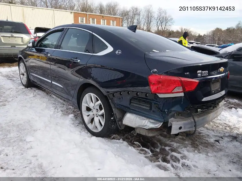 Auction sale of the 2019 Chevrolet Impala , vin: 2G1105S37K9142453, lot number: 44160923