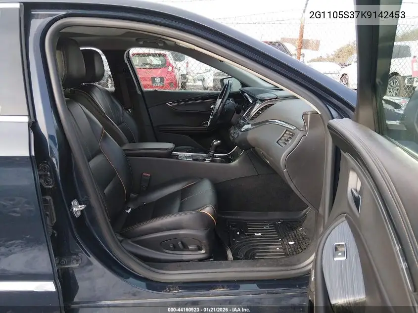Auction sale of the 2019 Chevrolet Impala , vin: 2G1105S37K9142453, lot number: 44160923