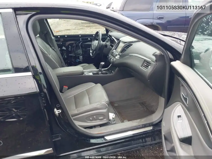 Auction sale of the 2019 Chevrolet Impala , vin: 1G1105S30KU113167, lot number: 44979209