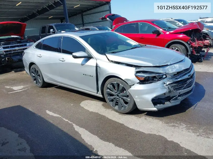Auction sale of the 2016 Chevrolet Malibu , vin: 1G1ZH5SX4GF192577, lot number: 42549107
