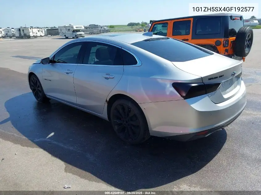 Auction sale of the 2016 Chevrolet Malibu , vin: 1G1ZH5SX4GF192577, lot number: 42549107