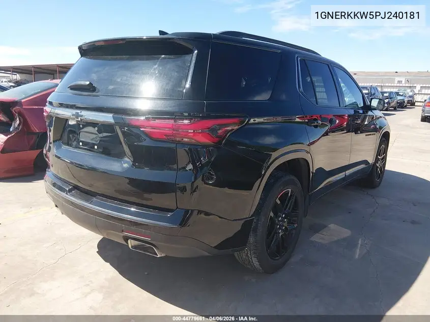 Auction sale of the 2023 Chevrolet Traverse , vin: 1GNERKKW5PJ240181, lot number: 44779661