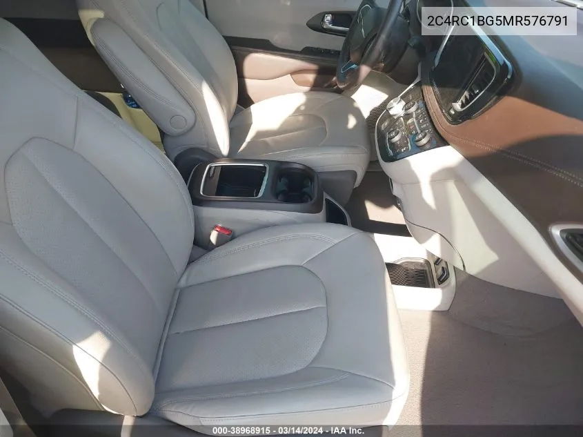 Auction sale of the 2021 Chrysler Pacifica , vin: 2C4RC1BG5MR576791, lot number: 38968915