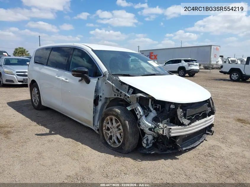 Auction sale of the 2025 Chrysler Pacifica , vin: 2C4RC1BG3SR554219, lot number: 44719020