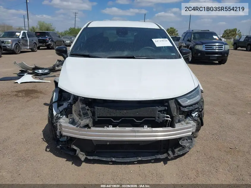 Auction sale of the 2025 Chrysler Pacifica , vin: 2C4RC1BG3SR554219, lot number: 44719020