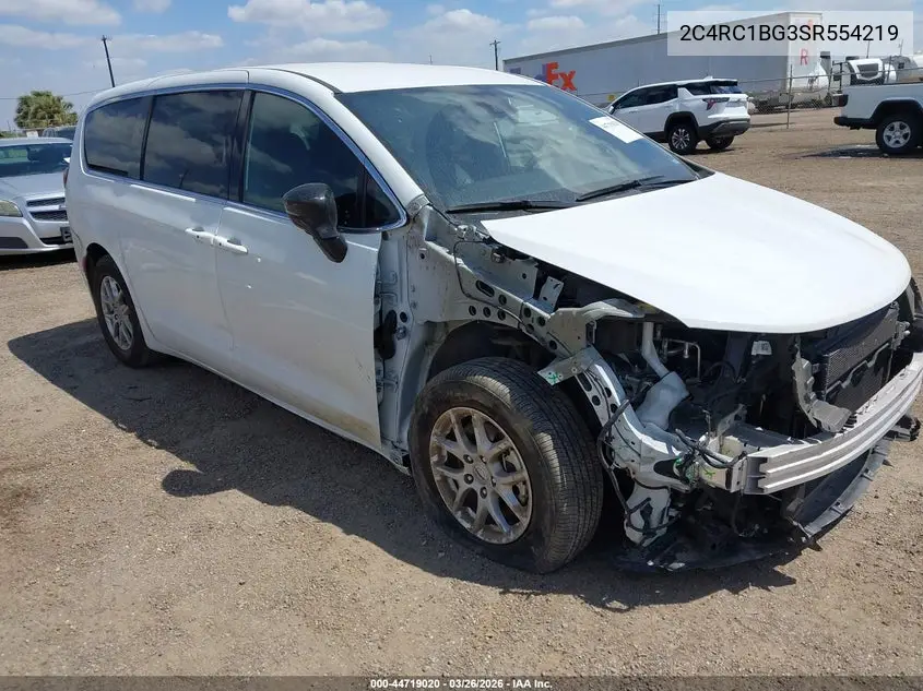 Auction sale of the 2025 Chrysler Pacifica , vin: 2C4RC1BG3SR554219, lot number: 44719020