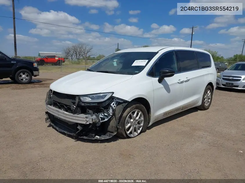 Auction sale of the 2025 Chrysler Pacifica , vin: 2C4RC1BG3SR554219, lot number: 44719020