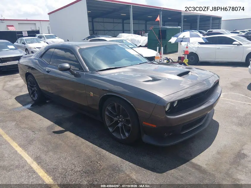 Auction sale of the 2023 Dodge Challenger , vin: 2C3CDZFJ8PH678074, lot number: 45564297