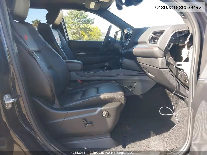 Auction sale of the 2025 Dodge Durango , vin: 1C4SDJCT8SC539492, lot number: 12443043