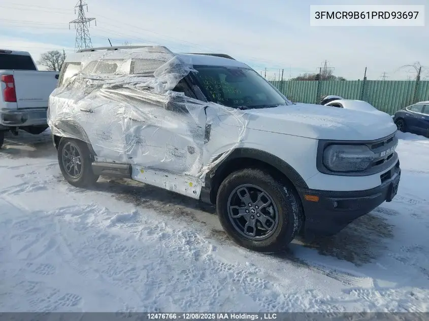 Auction sale of the 2023 Ford Bronco Sport , vin: 3FMCR9B61PRD93697, lot number: 12476766