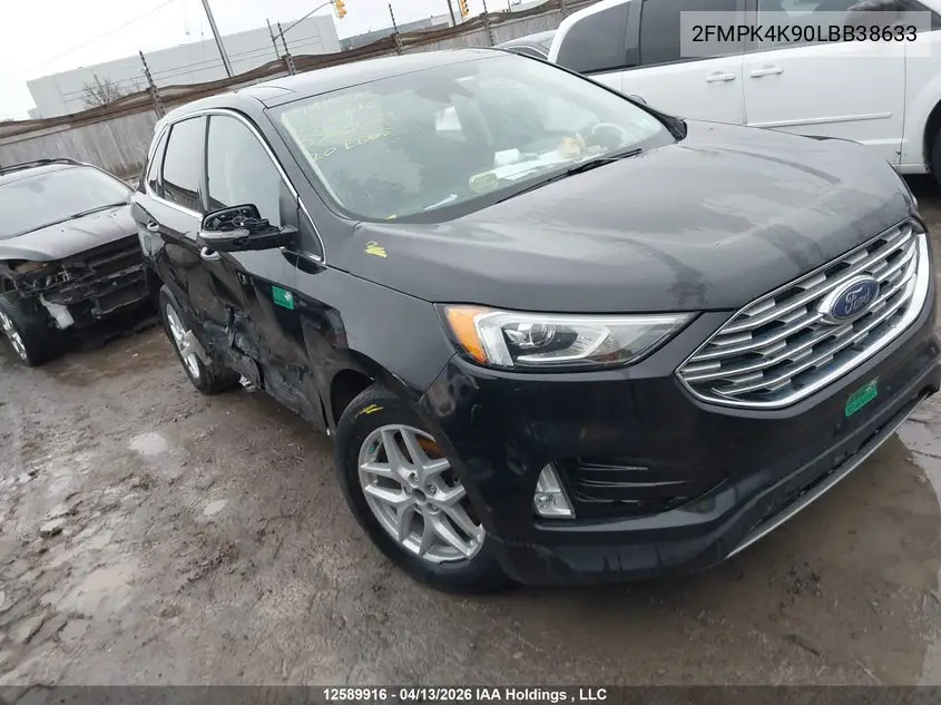 Auction sale of the 2020 Ford Edge , vin: 2FMPK4K90LBB38633, lot number: 12589916