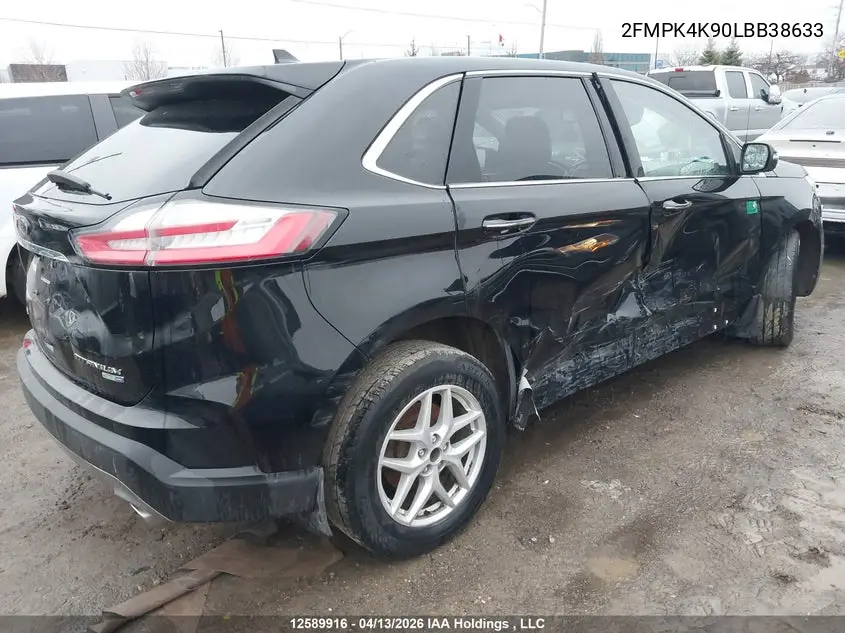 Auction sale of the 2020 Ford Edge , vin: 2FMPK4K90LBB38633, lot number: 12589916