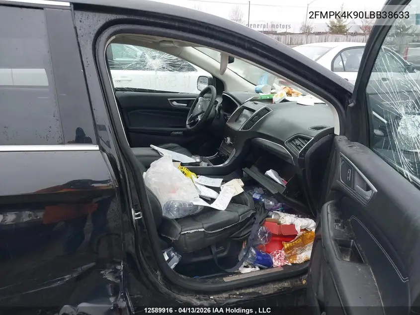 Auction sale of the 2020 Ford Edge , vin: 2FMPK4K90LBB38633, lot number: 12589916