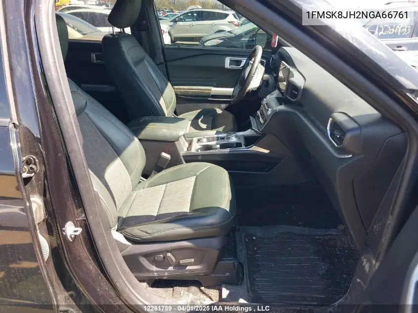 Auction sale of the 2022 Ford Explorer , vin: 1FMSK8JH2NGA66761, lot number: 12281789