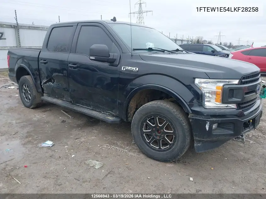 Auction sale of the 2020 Ford F 150 , vin: 1FTEW1E54LKF28258, lot number: 12566943