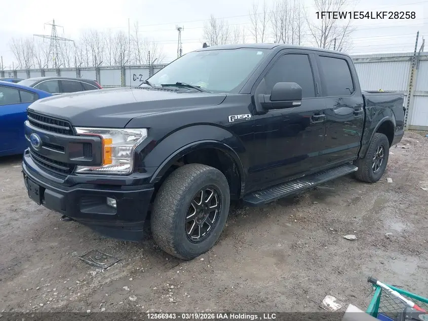 Auction sale of the 2020 Ford F 150 , vin: 1FTEW1E54LKF28258, lot number: 12566943