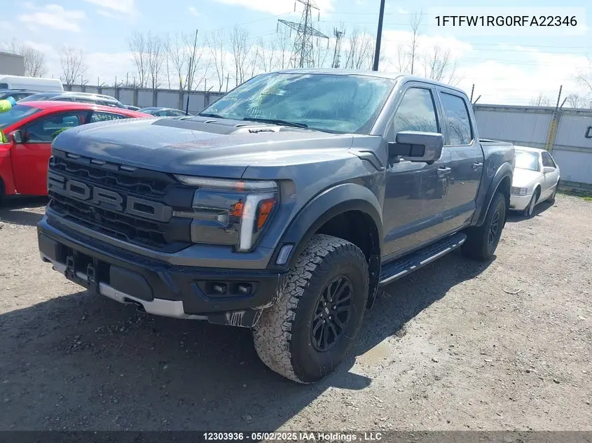 Auction sale of the 2024 Ford F 150 , vin: 1FTFW1RG0RFA22346, lot number: 12303936