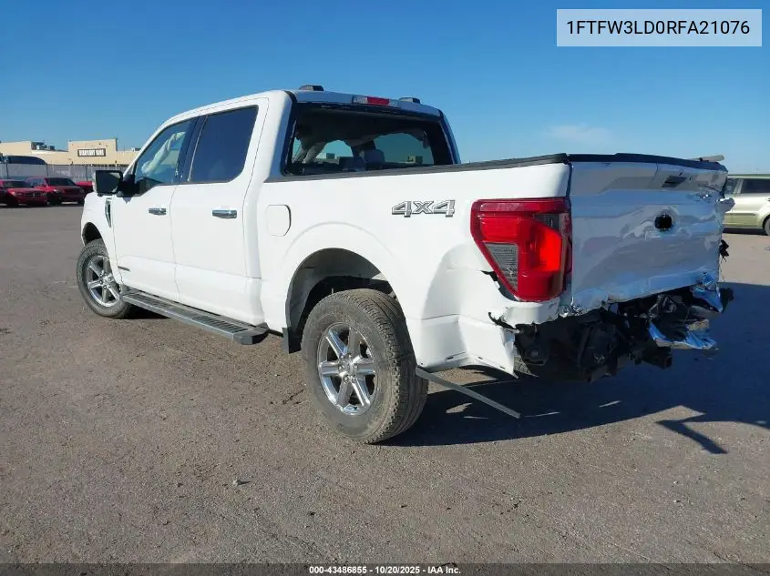 Auction sale of the 2024 Ford F 150 , vin: 1FTFW3LD0RFA21076, lot number: 43486855