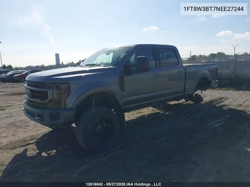 Auction sale of the 2022 Ford F350 , vin: 1FT8W3BT7NEE27244, lot number: 12616042