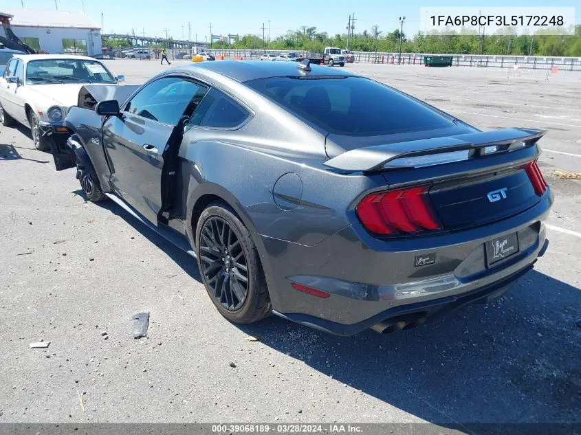 Auction sale of the 2020 Ford Mustang , vin: 1FA6P8CF3L5172248, lot number: 39068189