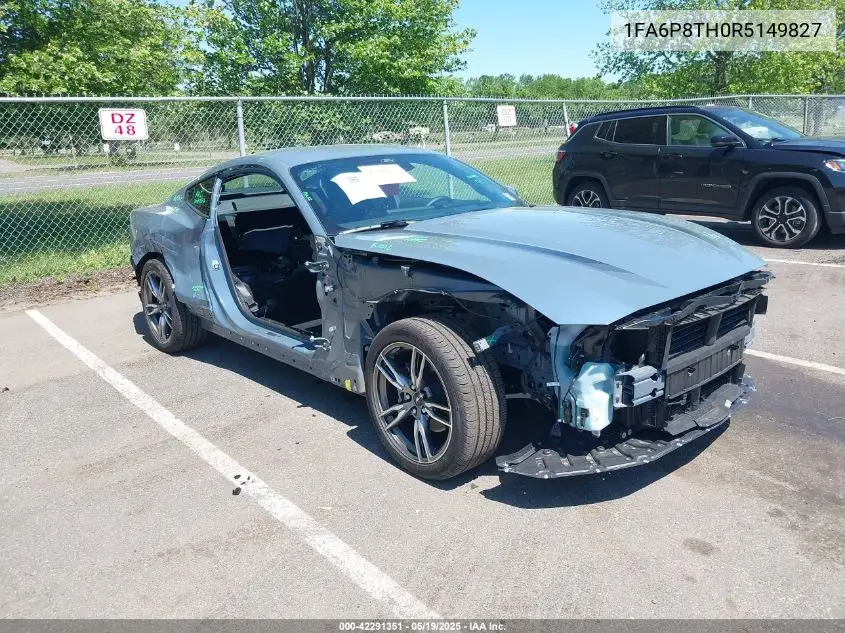 Auction sale of the 2024 Ford Mustang , vin: 1FA6P8TH0R5149827, lot number: 42291351