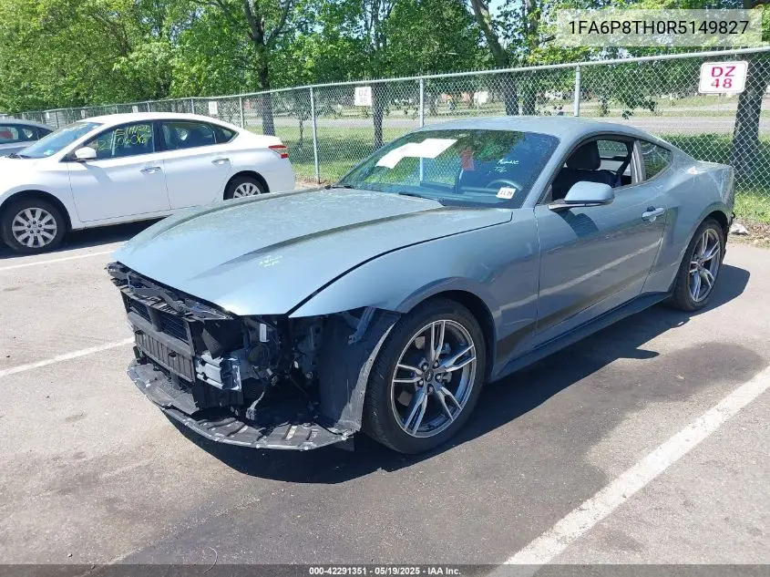 Auction sale of the 2024 Ford Mustang , vin: 1FA6P8TH0R5149827, lot number: 42291351