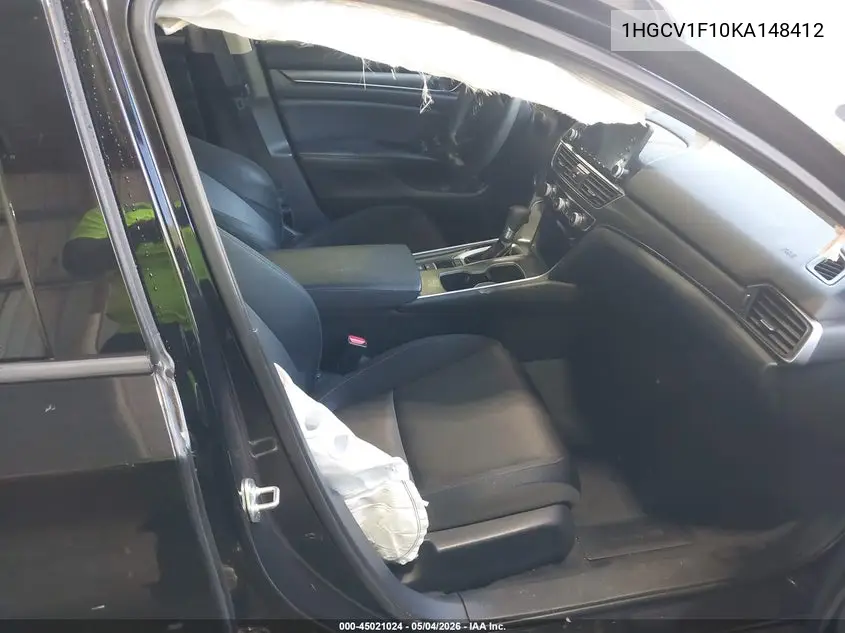 Auction sale of the 2019 Honda Accord , vin: 1HGCV1F10KA148412, lot number: 45021024