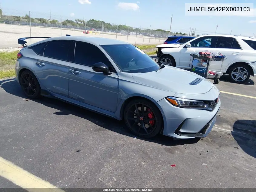 Auction sale of the 2023 Honda Civic Type R , vin: JHMFL5G42PX003103, lot number: 45067096
