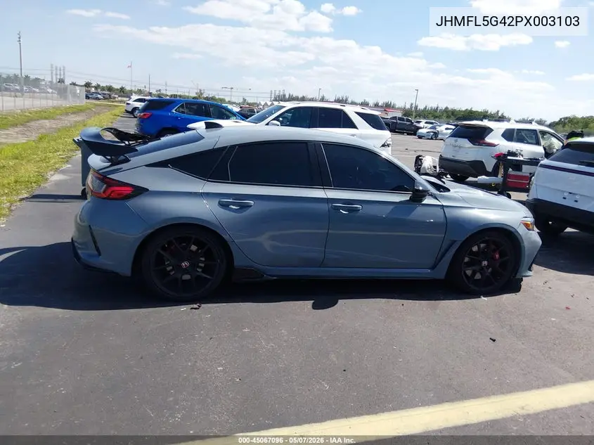Auction sale of the 2023 Honda Civic Type R , vin: JHMFL5G42PX003103, lot number: 45067096