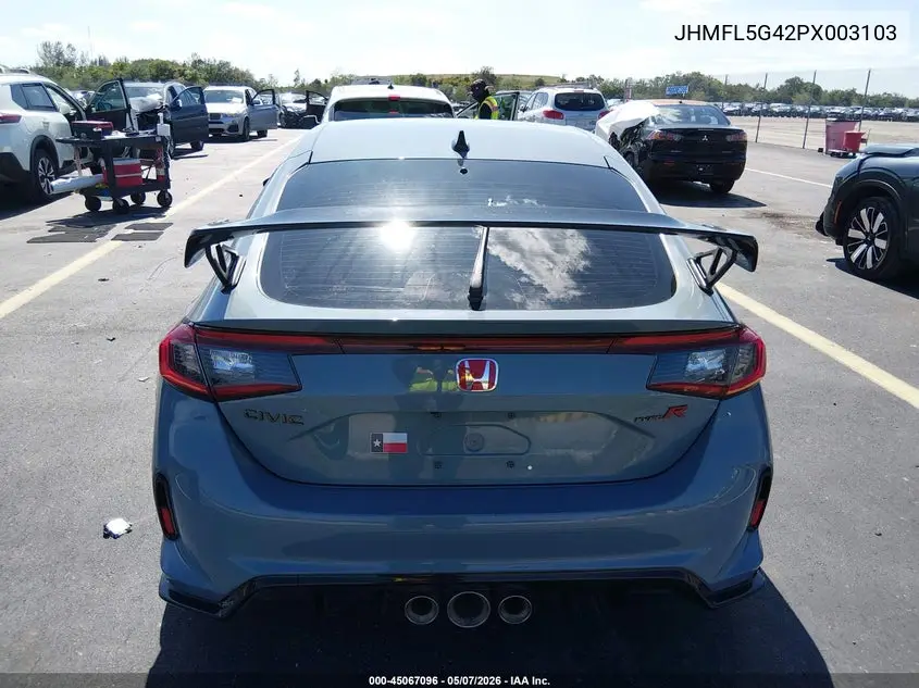 Auction sale of the 2023 Honda Civic Type R , vin: JHMFL5G42PX003103, lot number: 45067096