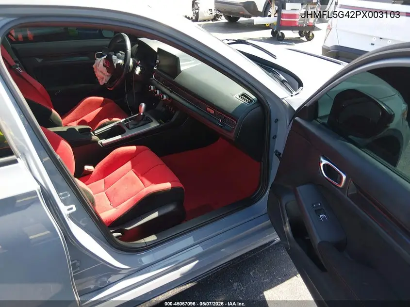 Auction sale of the 2023 Honda Civic Type R , vin: JHMFL5G42PX003103, lot number: 45067096