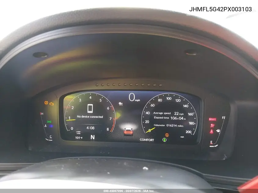 Auction sale of the 2023 Honda Civic Type R , vin: JHMFL5G42PX003103, lot number: 45067096