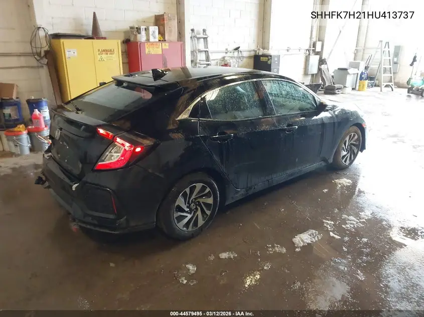 Auction sale of the 2017 Honda Civic , vin: SHHFK7H21HU413737, lot number: 44579495