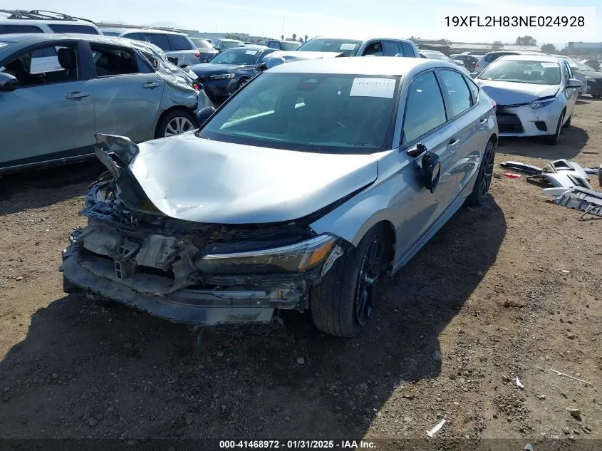 Auction sale of the 2022 Honda Civic , vin: 19XFL2H83NE024928, lot number: 41468972