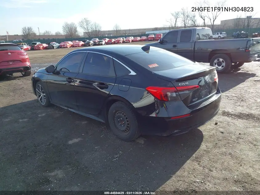 Auction sale of the 2022 Honda Civic , vin: 2HGFE1F91NH304823, lot number: 44584429