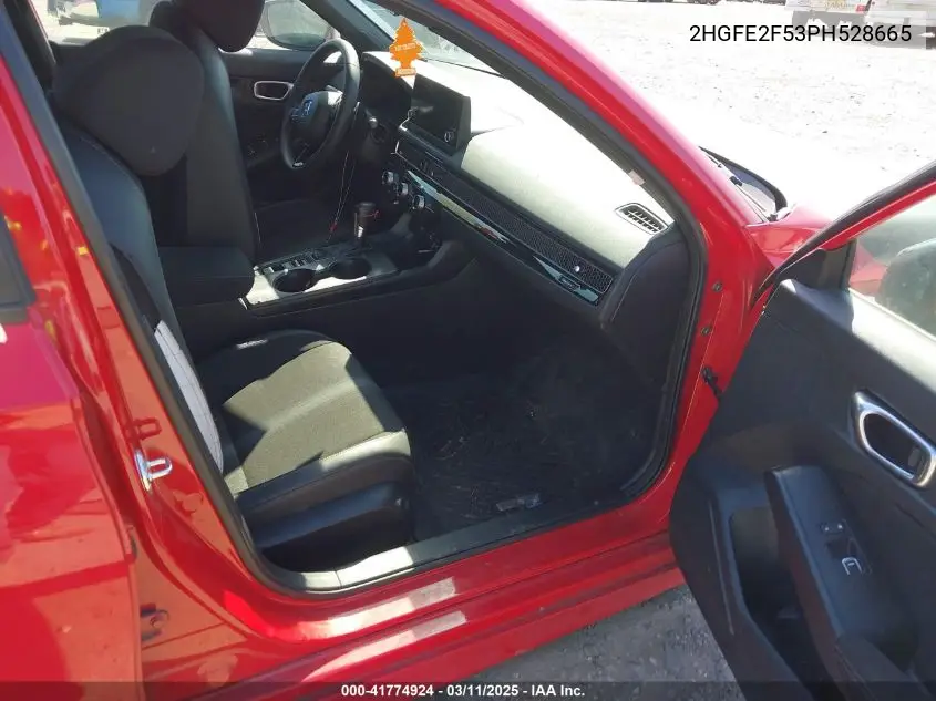 Auction sale of the 2023 Honda Civic , vin: 2HGFE2F53PH528665, lot number: 41774924