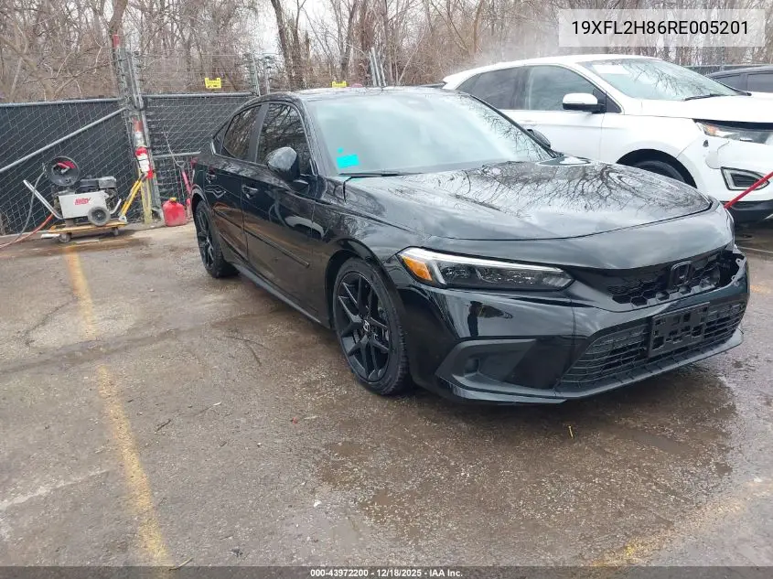 Auction sale of the 2024 Honda Civic , vin: 19XFL2H86RE005201, lot number: 43972200