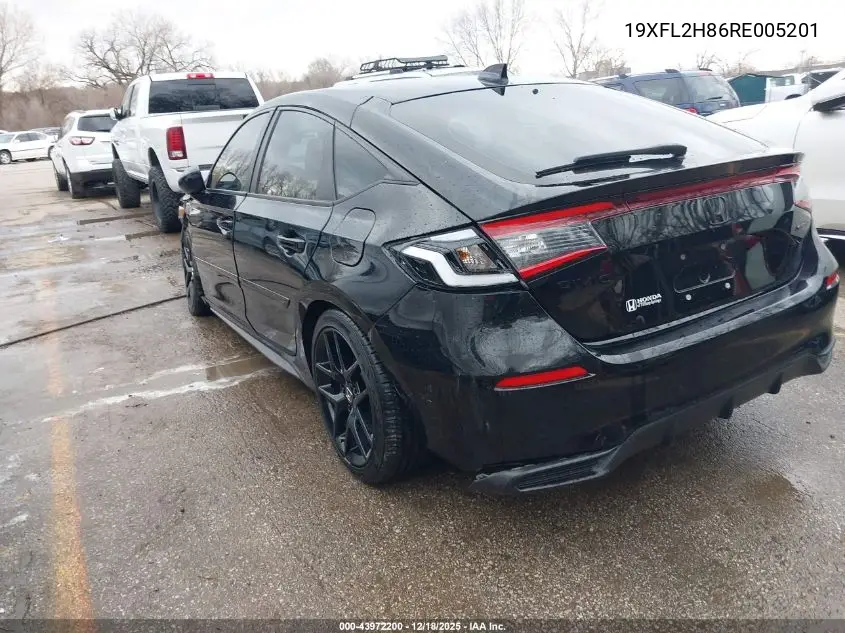 Auction sale of the 2024 Honda Civic , vin: 19XFL2H86RE005201, lot number: 43972200