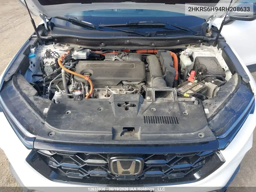 Auction sale of the 2024 Honda CR V , vin: 2HKRS6H94RH208633, lot number: 12633936