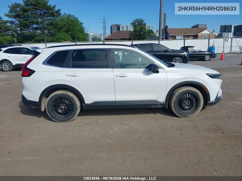 Auction sale of the 2024 Honda CR V , vin: 2HKRS6H94RH208633, lot number: 12633936