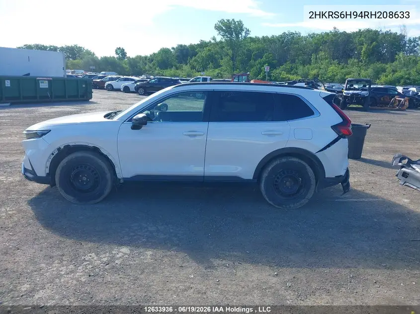 Auction sale of the 2024 Honda CR V , vin: 2HKRS6H94RH208633, lot number: 12633936