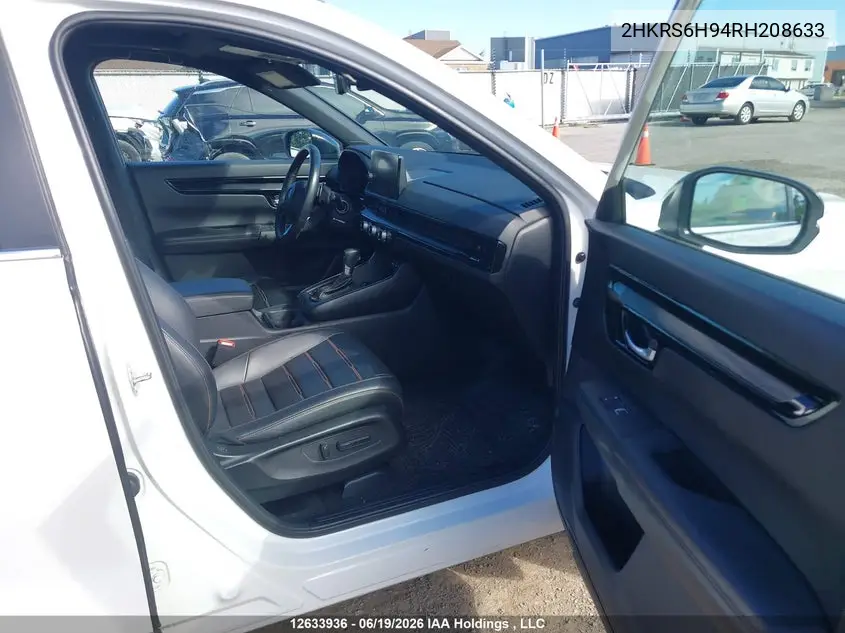 Auction sale of the 2024 Honda CR V , vin: 2HKRS6H94RH208633, lot number: 12633936