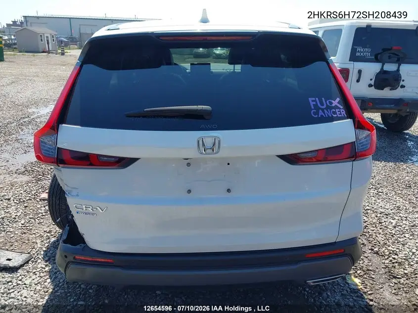 Auction sale of the 2025 Honda CR V , vin: 2HKRS6H72SH208439, lot number: 12654596