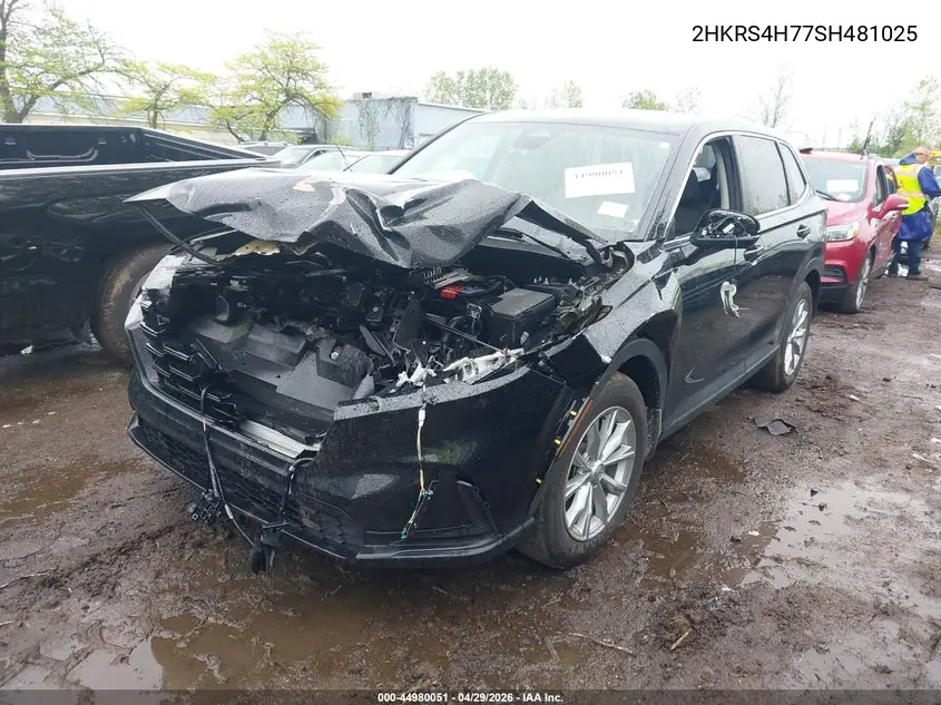 Auction sale of the 2025 Honda CR V , vin: 2HKRS4H77SH481025, lot number: 44980051