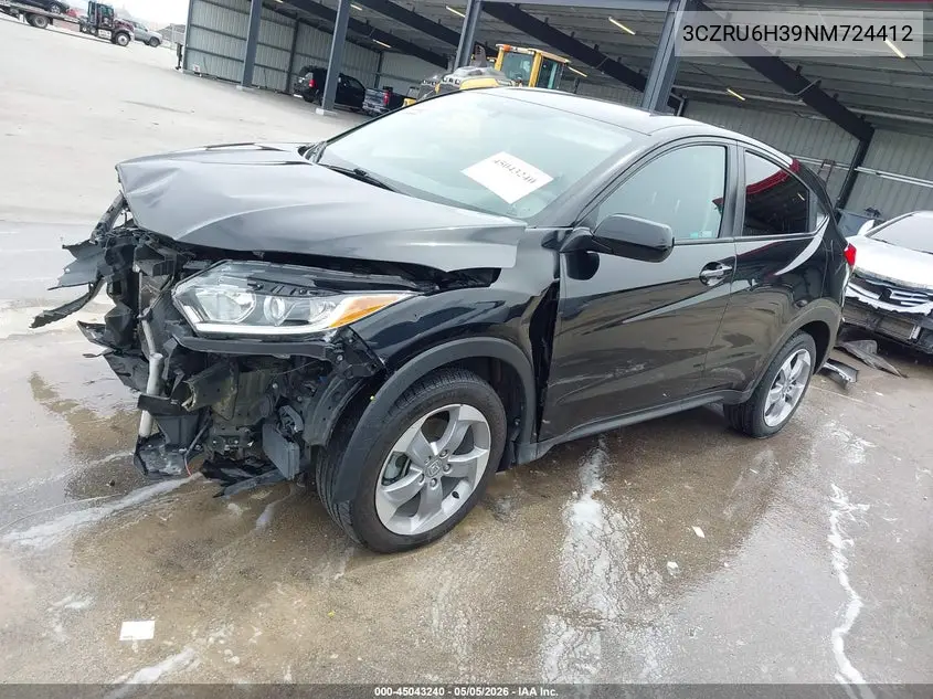 Auction sale of the 2022 Honda HR V , vin: 3CZRU6H39NM724412, lot number: 45043240
