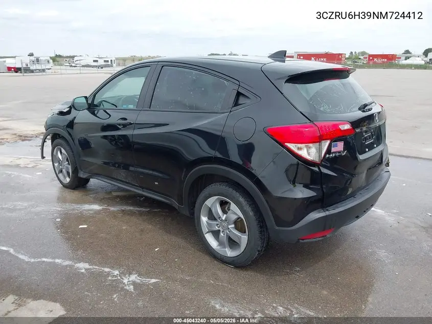 Auction sale of the 2022 Honda HR V , vin: 3CZRU6H39NM724412, lot number: 45043240