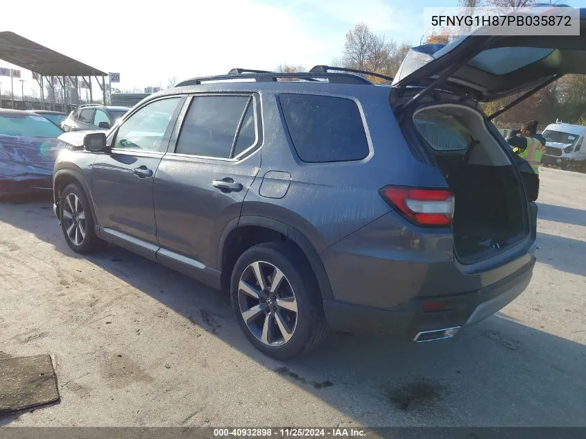 Auction sale of the 2023 Honda Pilot , vin: 5FNYG1H87PB035872, lot number: 40932898
