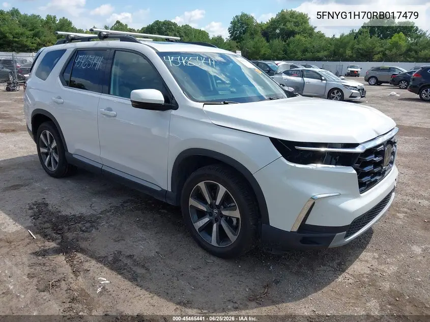 Auction sale of the 2024 Honda Pilot , vin: 5FNYG1H70RB017479, lot number: 45465441