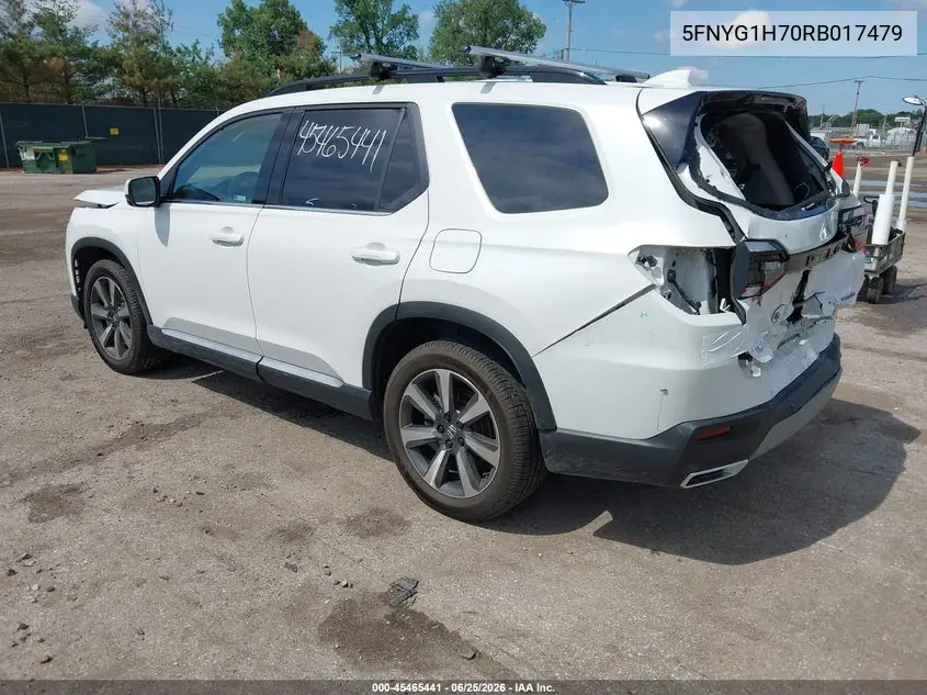 Auction sale of the 2024 Honda Pilot , vin: 5FNYG1H70RB017479, lot number: 45465441