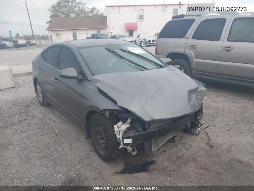 Auction sale of the 2018 Hyundai Elantra , vin: 5NPD74LF5JH392773, lot number: 40707283
